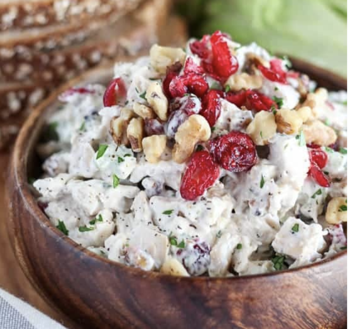 Cranberry Walnut Chicken Salad