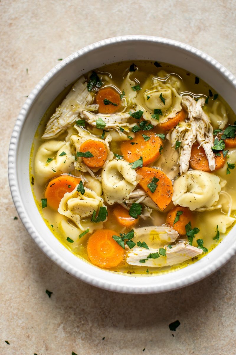 Easy Chicken Tortellini Soup
