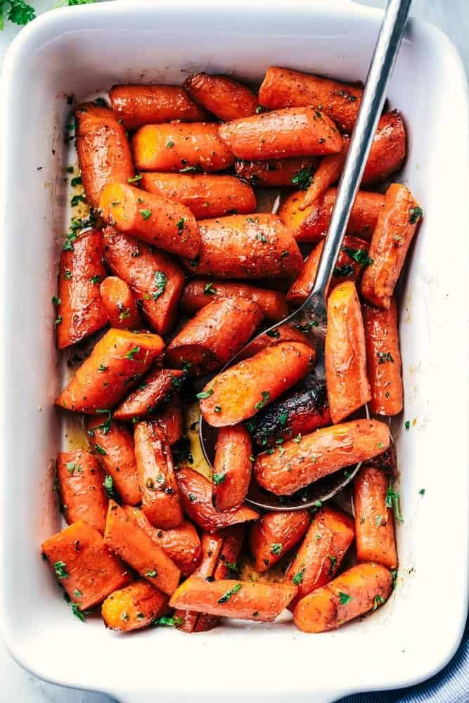 Eliza's Brown Butter Honey Garlic Carrots