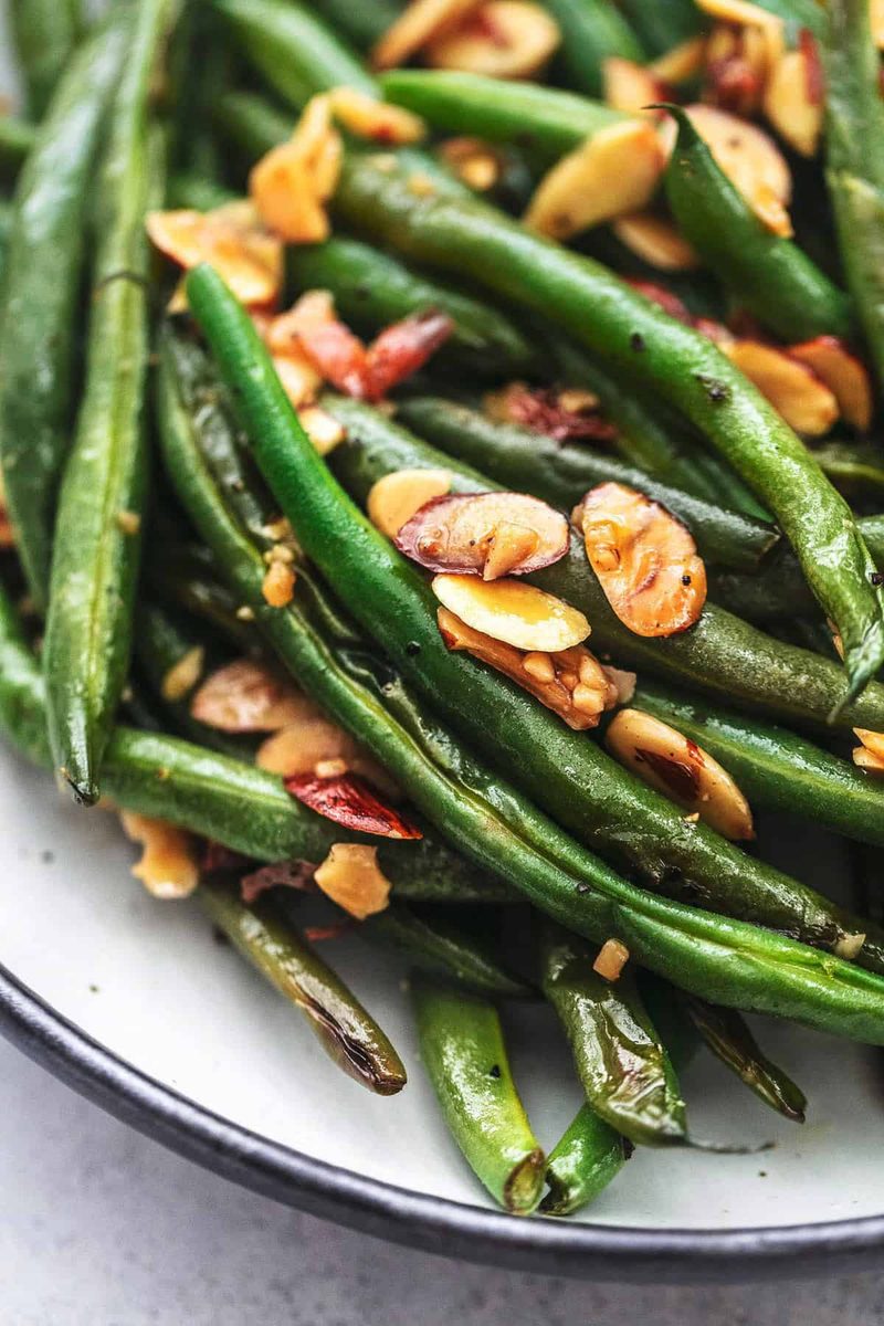 Brittany's Roasted Green Beans with Almonds