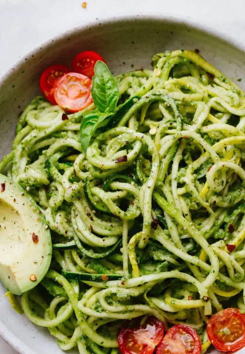 Zucchini Pesto Zoodles
